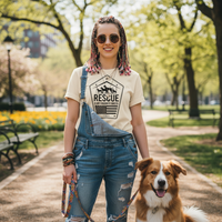 Load image into Gallery viewer, Rescue Is My Favorite Breed T-shirt